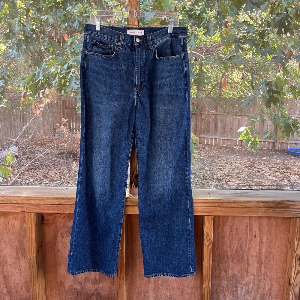 Aritzia Denim Forum Women's The Farrah Hi-Rise Wide Leg Jeans Size 31